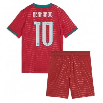 Billige Fotballdrakt Portugal Bernardo Silva #10 Replika Hjemmedraktsett Barn VM 2026 Kortermet (med bukser)